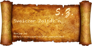 Sveiczer Zoltán névjegykártya