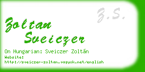zoltan sveiczer business card