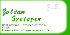 zoltan sveiczer business card